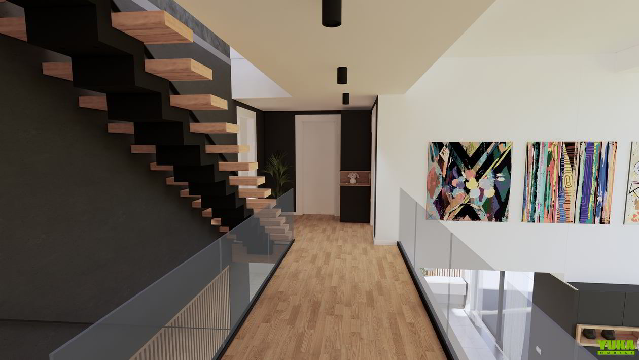 Proiect mobila Casa scarii, cu dulap, sistem inchidere cu usi batante, 10m², Realizat, 30 Ianuarie 2020 COD.7963
