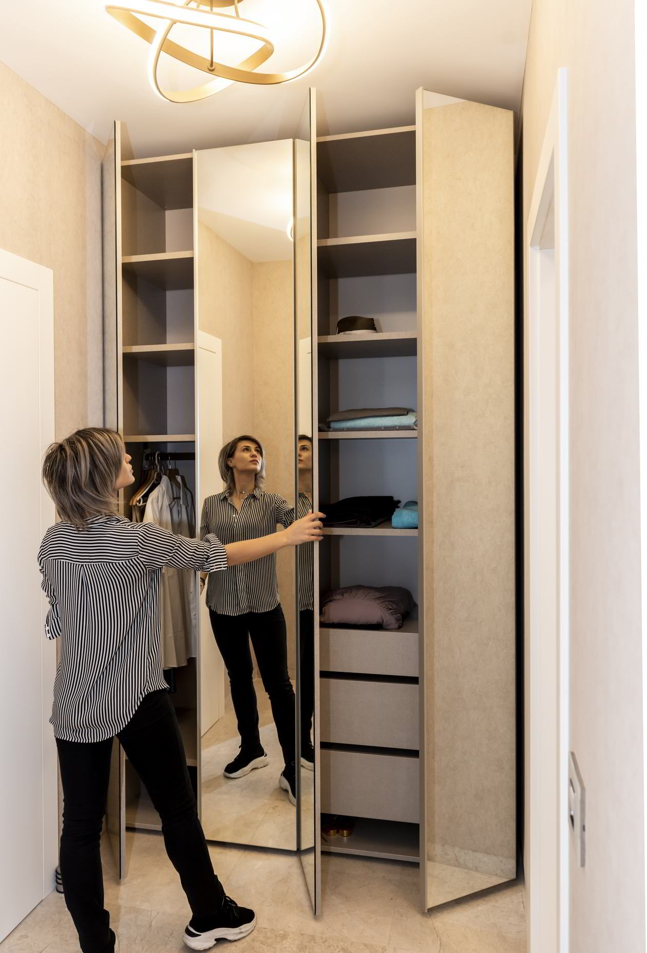 Proiect mobilare Dormitor oaspeti, 27m², Realizat, 05 Martie 2020 COD.8617