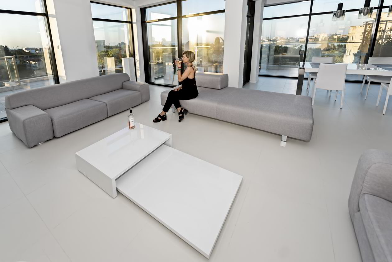 Proiect mobila Living unit cu Bucatarie si Hol, Masuta de cafea, 20m², realizat 13 Martie 2020 COD.8837