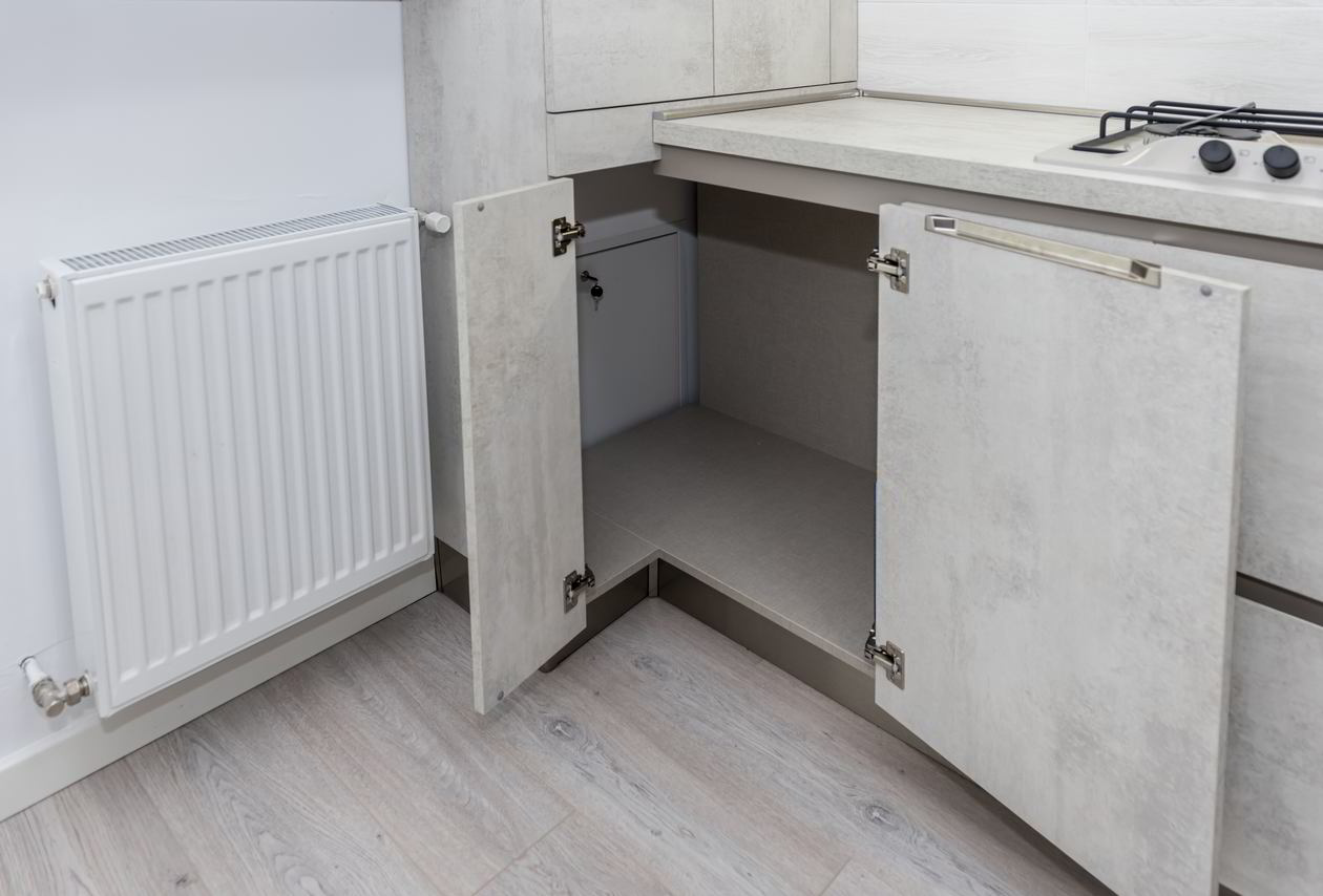 Proiect mobila Bucatarie pe trei pereti, fara manere, 10m², L 678 x H 243cm, 07 August 2020, Realizat COD.11196