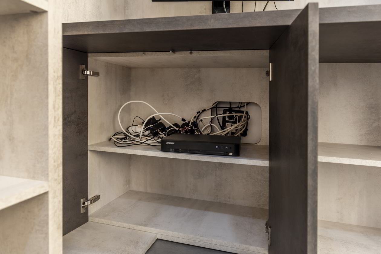 Proiect mobila Birou acasa, cu birou integrat, biblioteca, 15m², Realizat, 29 Ianuarie 2021 COD.12160