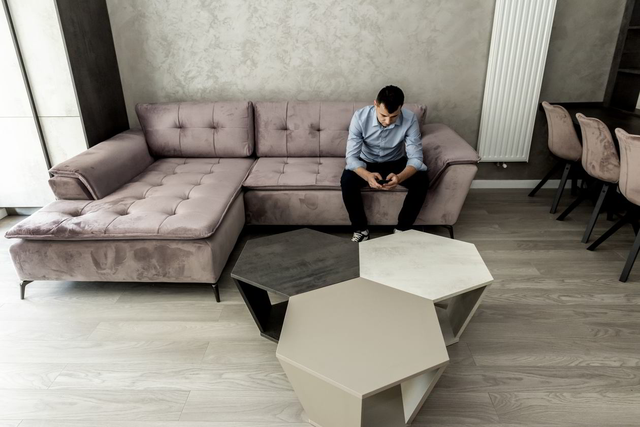 Mobila Living unit cu Bucatarie si Hol, 39m², amplasata pe doi pereti, suspendata, 03 Noiembrie 2020 realizata COD.12278