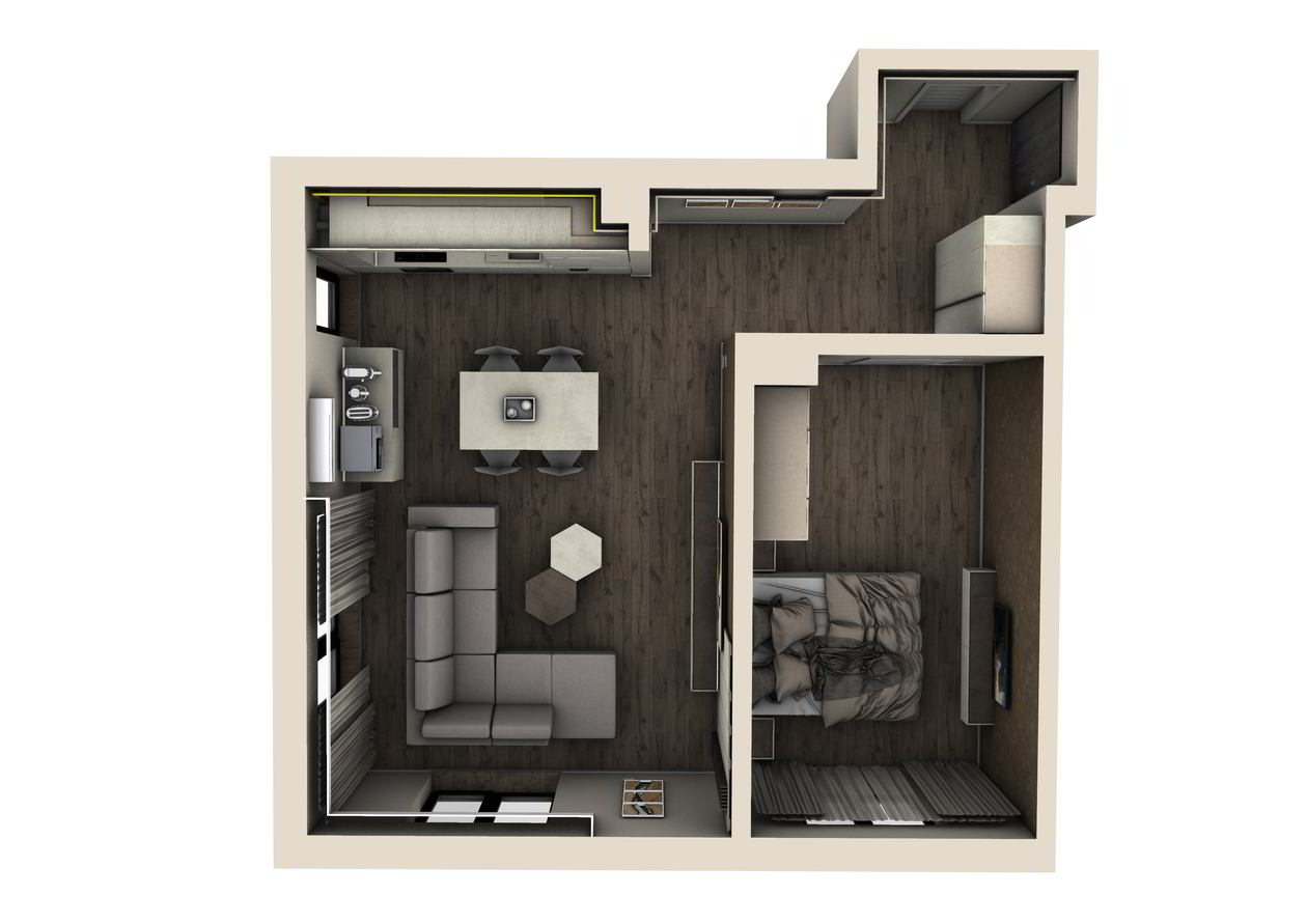 Apartament cu 2 camere, 55m² utili, locuinta privata in Navodari, Mobilat integral, 03 Martie 2021 COD.12405