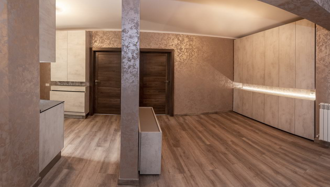 Mobila Living unit cu Bucatarie si Hol, cu zona Dining, 12m², amplasata pe trei pereti, 14 Mai 2021 realizata COD.12994