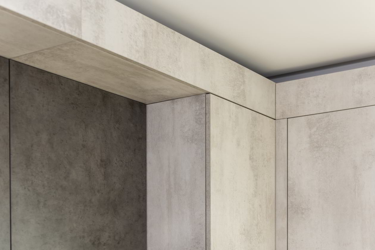 Proiect mobila Bucatarie pe colt cu o latura mica, pana in tavan, 9m², L 514 x H 264cm, 22 Iulie 2021, Realizat COD.13295