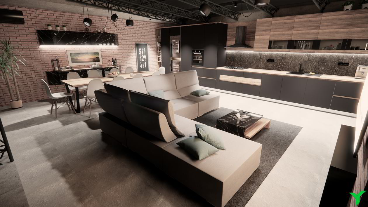 Proiect mobila Bucatarie pe un perete, amplasata pe Terasa, cu zona Dining, 50m², L 753 x H 245cm, 26 Iulie 2021 COD.13300