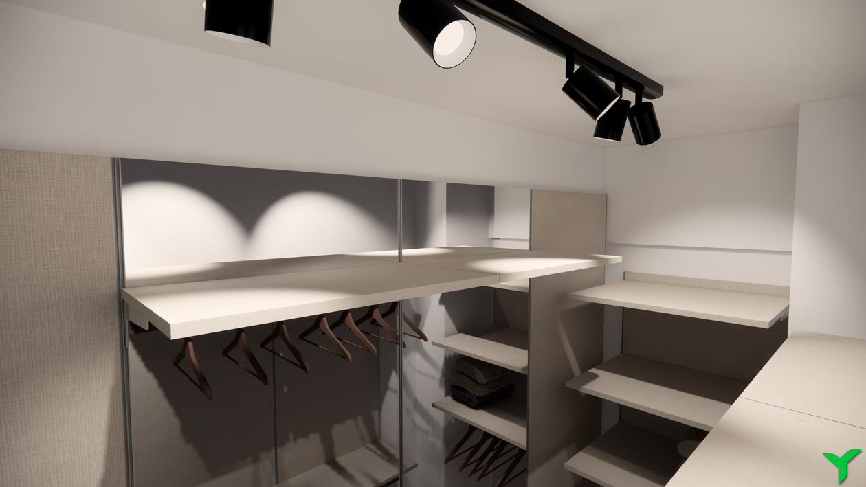 Proiect mobila Dressing-Room, pe trei pereti, 3m², 17 August 2021, Elaborat COD.13336