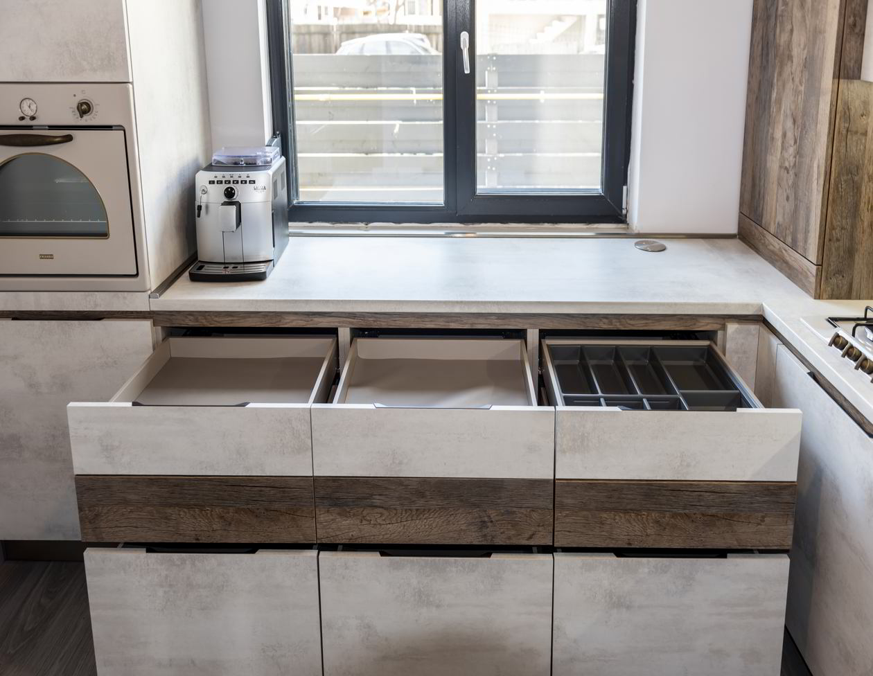 Proiect mobila Bucatarie pe colt, pana in tavan, 10m², L 625 x H 269cm, 09 Septembrie 2021, Realizat COD.13376