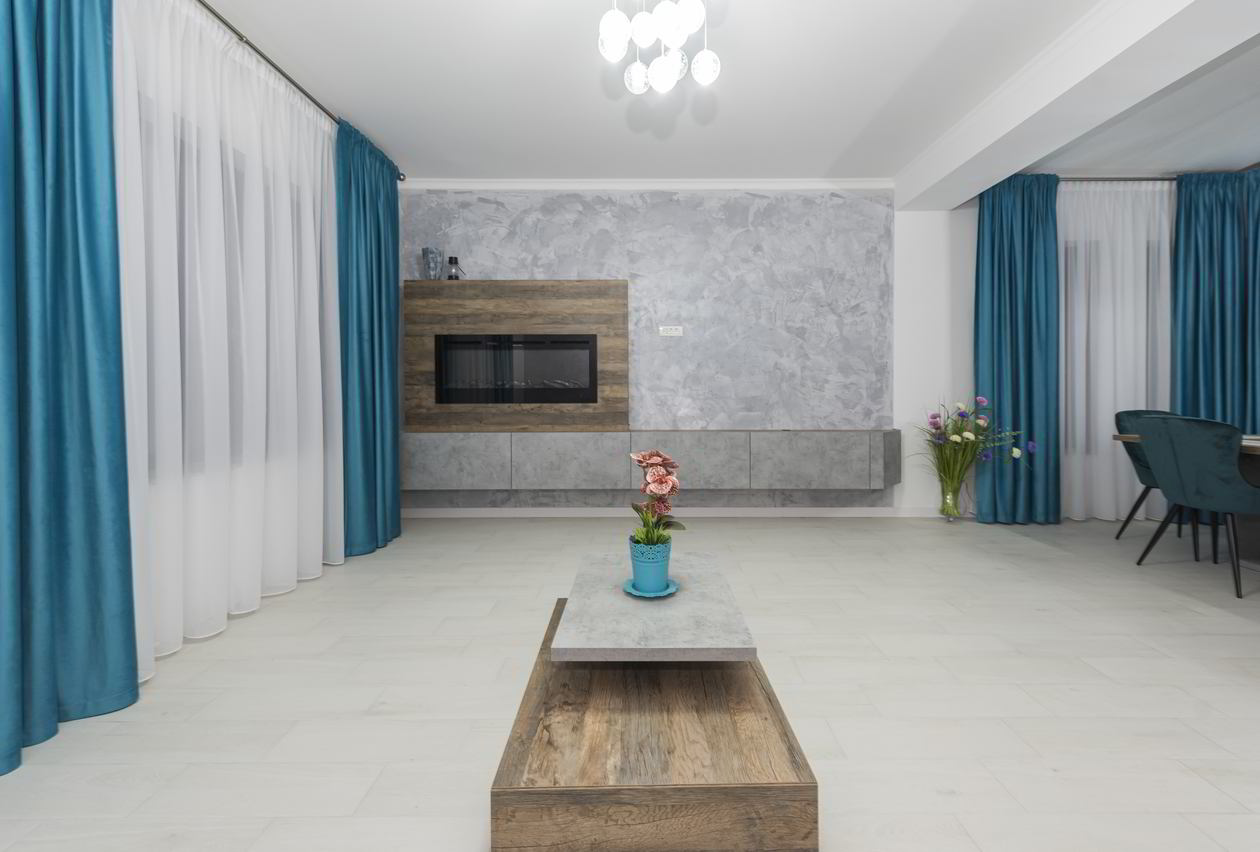 Mobila Living cu zona Dining, 34m², amplasata pe doi pereti, suspendata. Realizata 15 Decembrie 2021 COD.13667