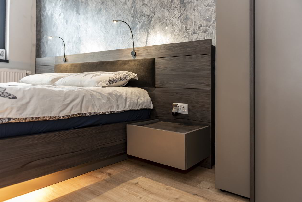 Proiect mobila Dormitor matrimonial, cu dulap pe colt, realizat 17 Decembrie 2021 COD.13681