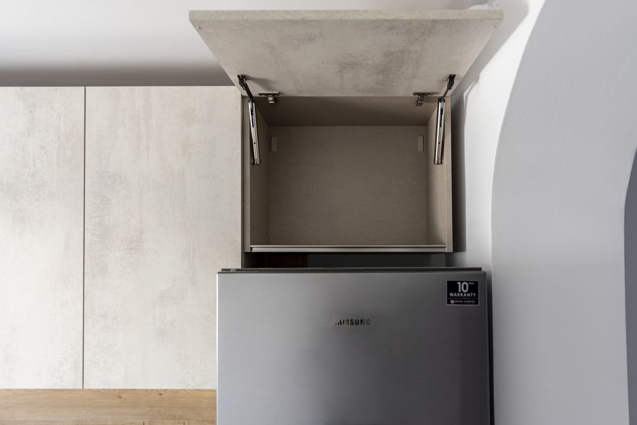 Proiect mobila Bucatarie pe doi pereti, 7m², L 225 x H 245cm, 18 Februarie 2022, Realizat COD.13882