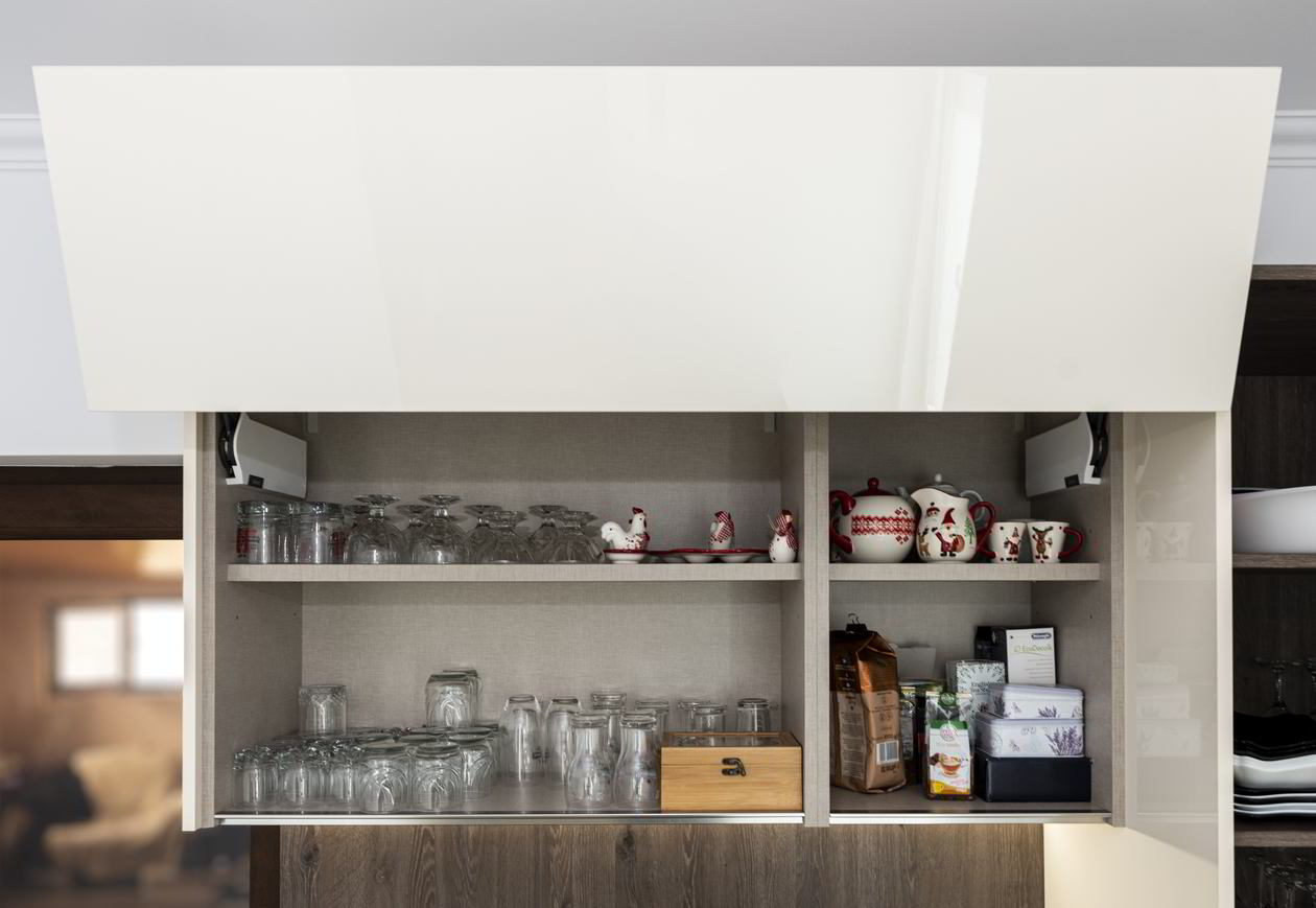 Proiect mobila Bucatarie fara manere, 8m², L 200 x H 220cm, 07 Martie 2022, Realizat COD.13923