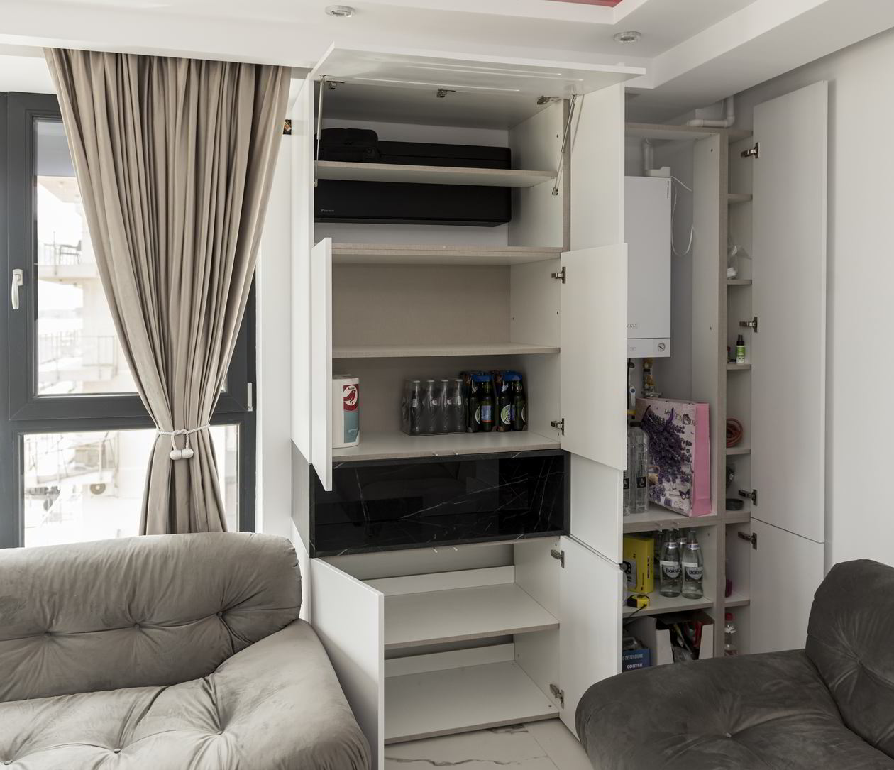 Mobila Living unit cu Bucatarie, pe un perete — foto 7 din 7