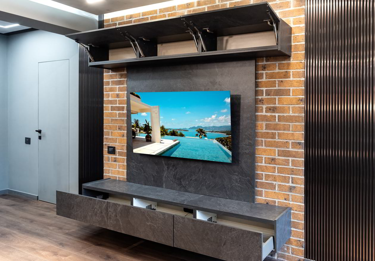 Mobila Living unit cu Bucatarie si Hol, pe doi pereti Realizat 07 Septembrie 2023 COD.18293