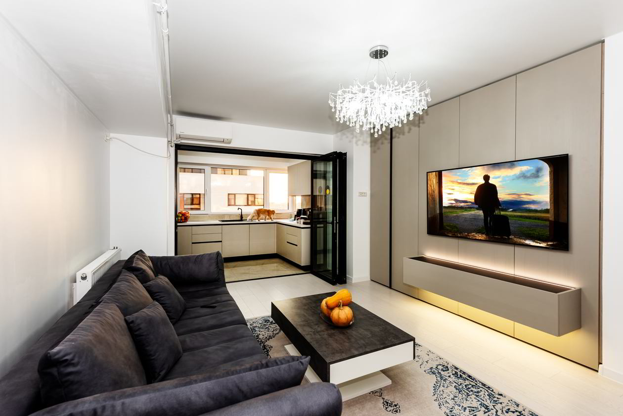 Mobila Living unit cu Bucatarie, unit cu Bucatarie si Hol, pe doi pereti Realizat 12 Octombrie 2023 COD.18510