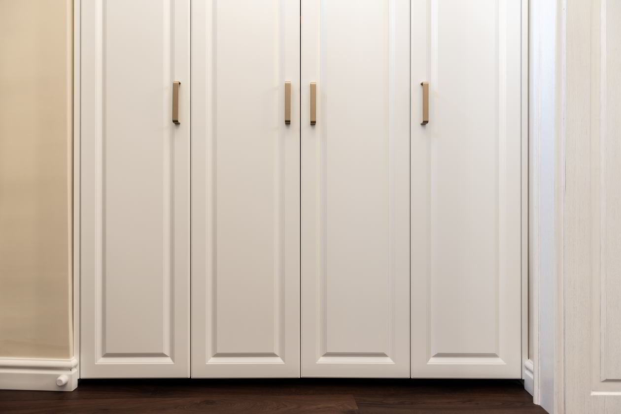 Proiect mobila Hol cu dulap, cuier, sistem inchidere cu usi batante, dressing — foto 1 din 7