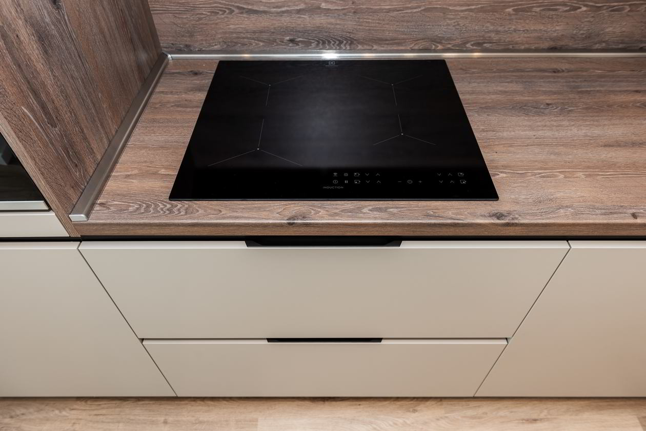 Mobila Bucatarie pe un perete, unita cu Living-Room, L 400 x H 240cm — foto 5 din 7