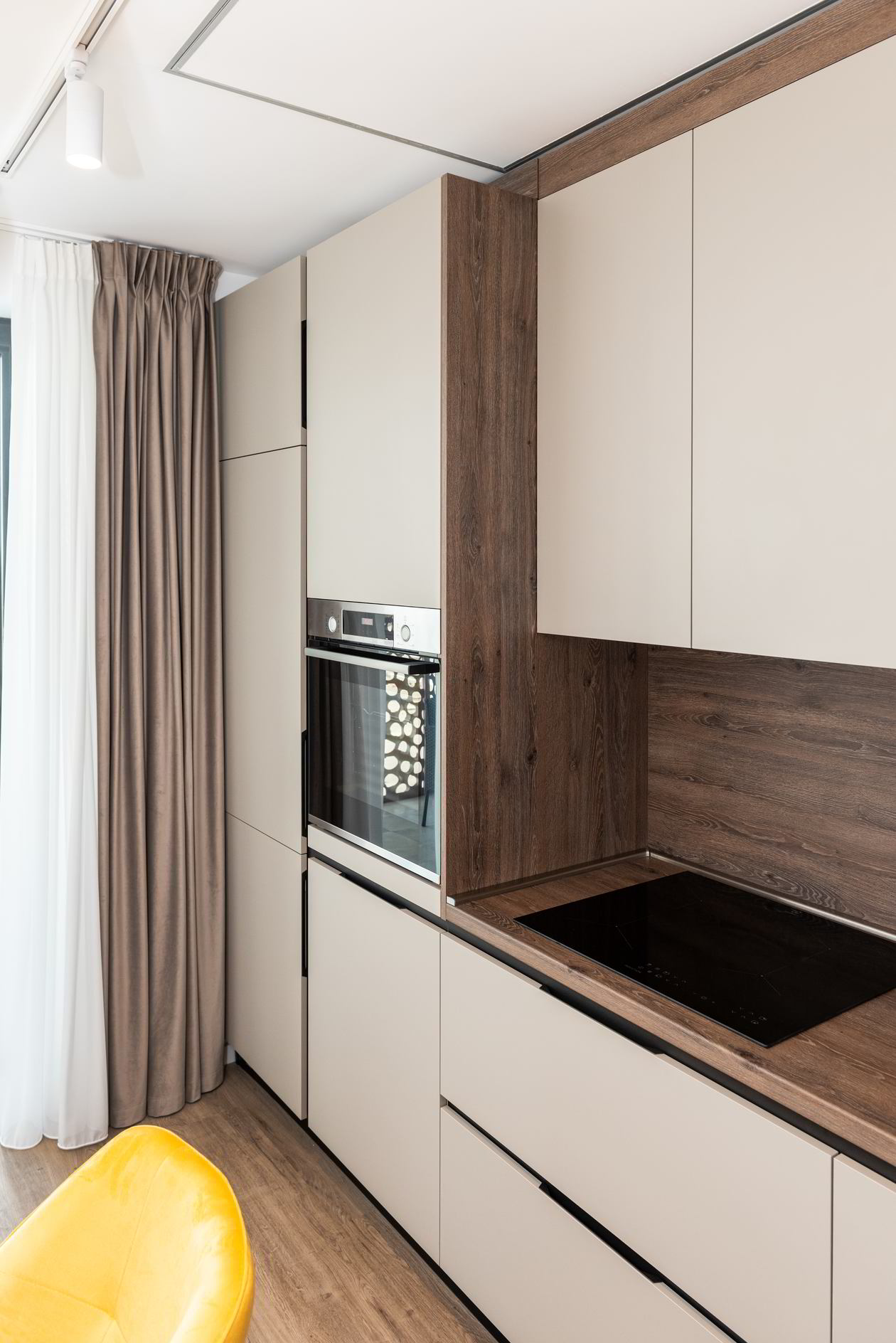 Mobila Bucatarie pe un perete, unita cu Living-Room, L 400 x H 240cm — foto 2 din 7