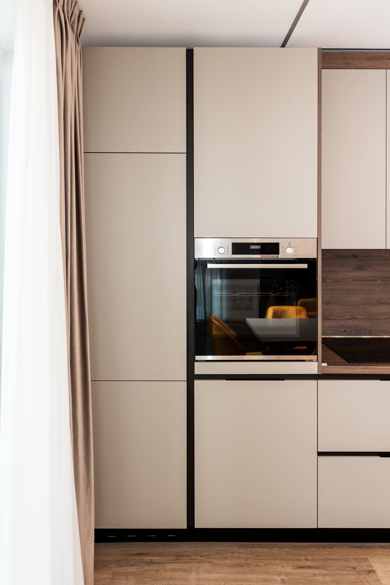 Mobila Bucatarie pe un perete, unita cu Living-Room, L 400 x H 240cm — foto 1 din 7
