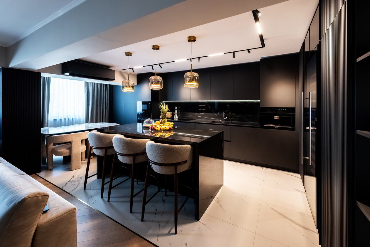 Bucatarie cu Living in Open Spaces,Realizat din 27 Noiembrie 2024