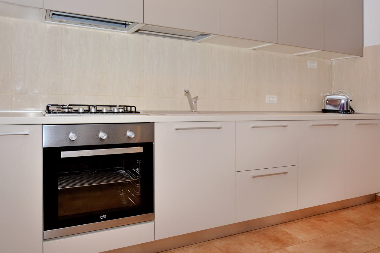 Proiect mobilare Bucatarie pe colt cu o latura mica, 15m², L 518 x H 222cm, realizat 18 Februarie 2016 COD.3559