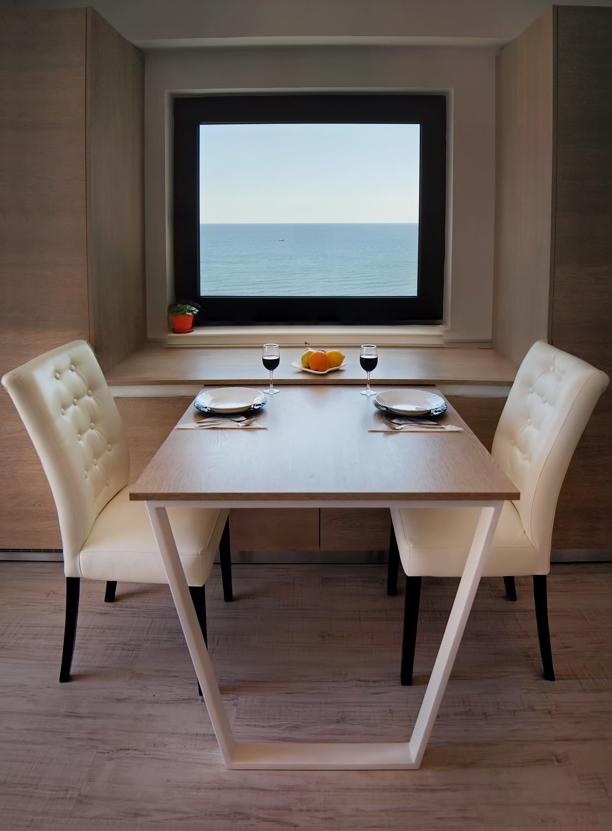 Mobilier Bucatarie ,  locuinta de vacanta in Constanta ,13m², L 777 x H 238cm, realizat 23 Februarie 2012 COD.3604