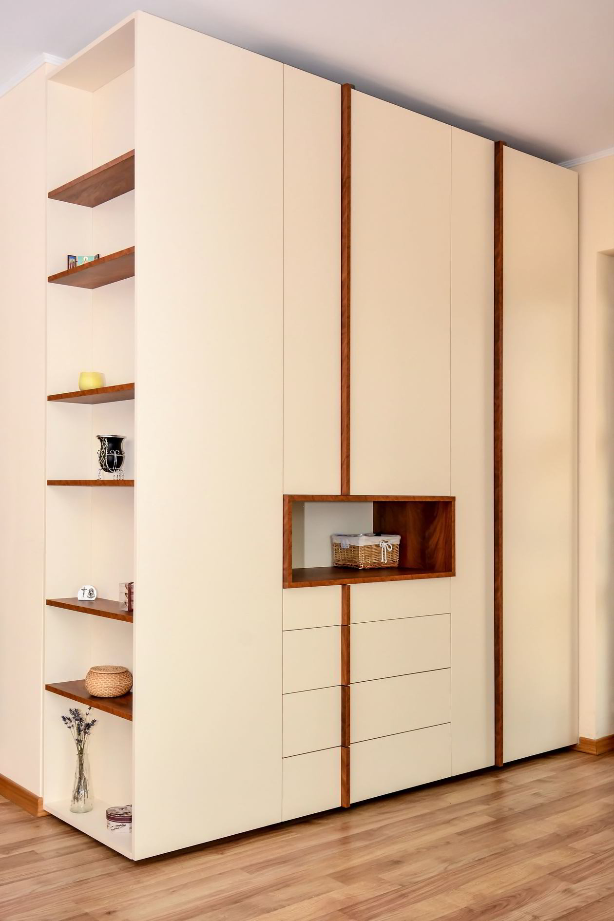 Mobila Living unit cu Hol, 44m², amplasata pe doi pereti, 09 Martie 2018 Realizata COD.4163