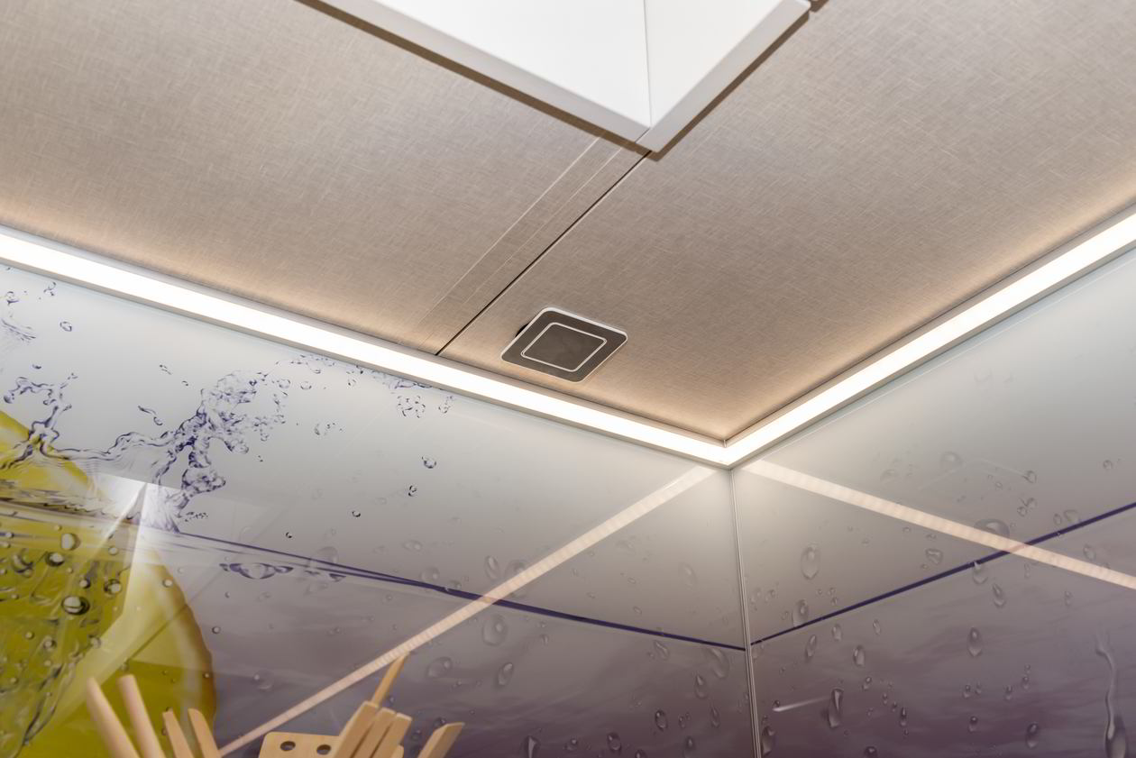 Proiect mobila Bucatarie pe trei pereti, cu masa integrata extractabila, expusa in Showroom YUKA, 5m², L 610 x H 240cm, realizat 19 Martie 2018 COD.4178