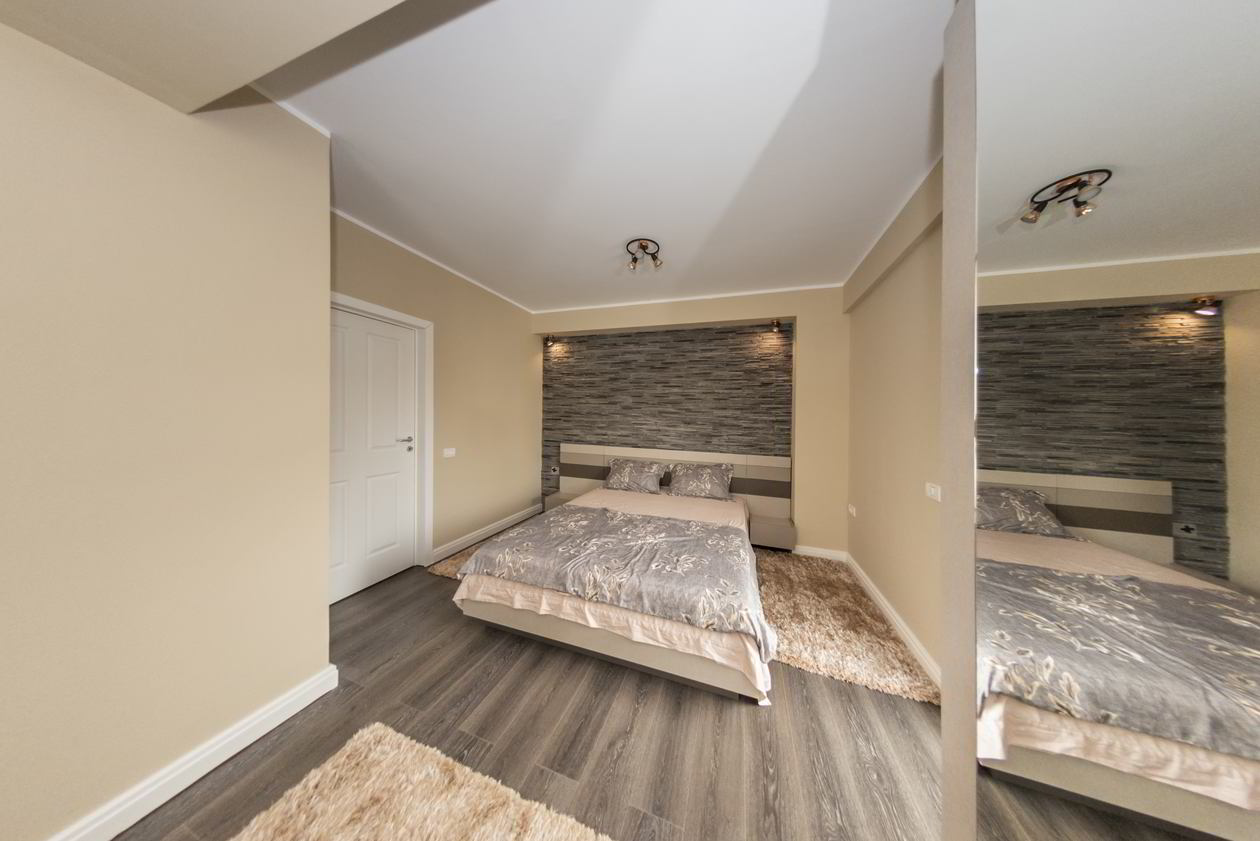 Proiect mobila Dormitor individual, cu pat central, dulap pana in tavan, 15m², realizat 13 Martie 2018 COD.5068