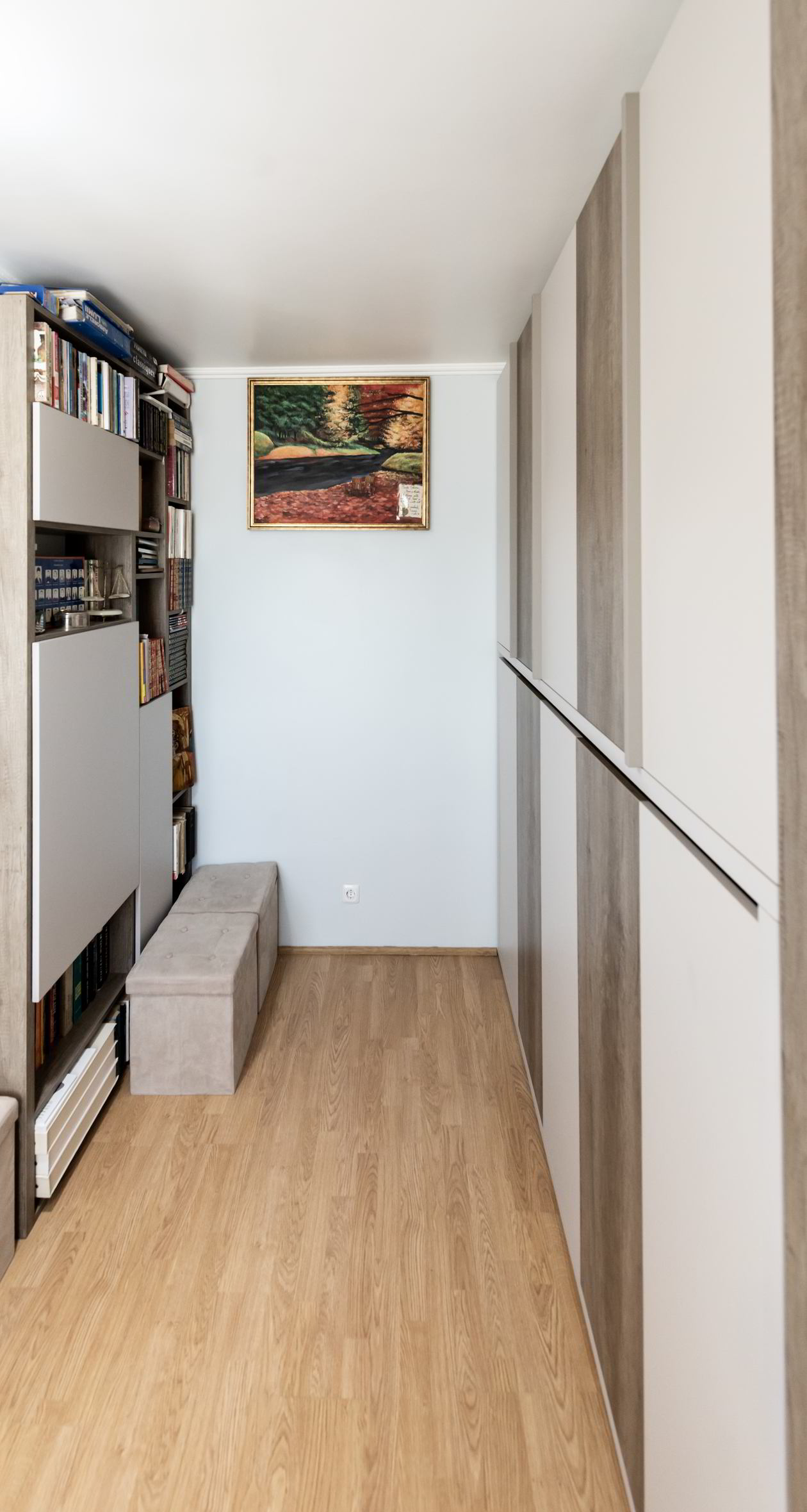 Proiect mobila Camera junior cu pat rabatabil orizontal, placare perete, 11m², Realizat 12 Noiembrie 2016 COD.5273