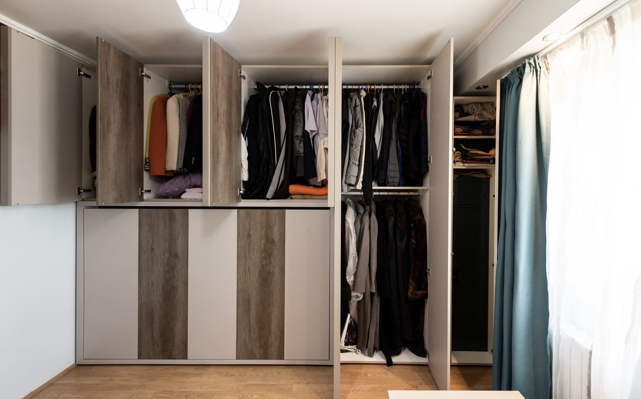 Proiect mobila Camera junior cu pat rabatabil orizontal, placare perete, 11m² — foto 7 din 7