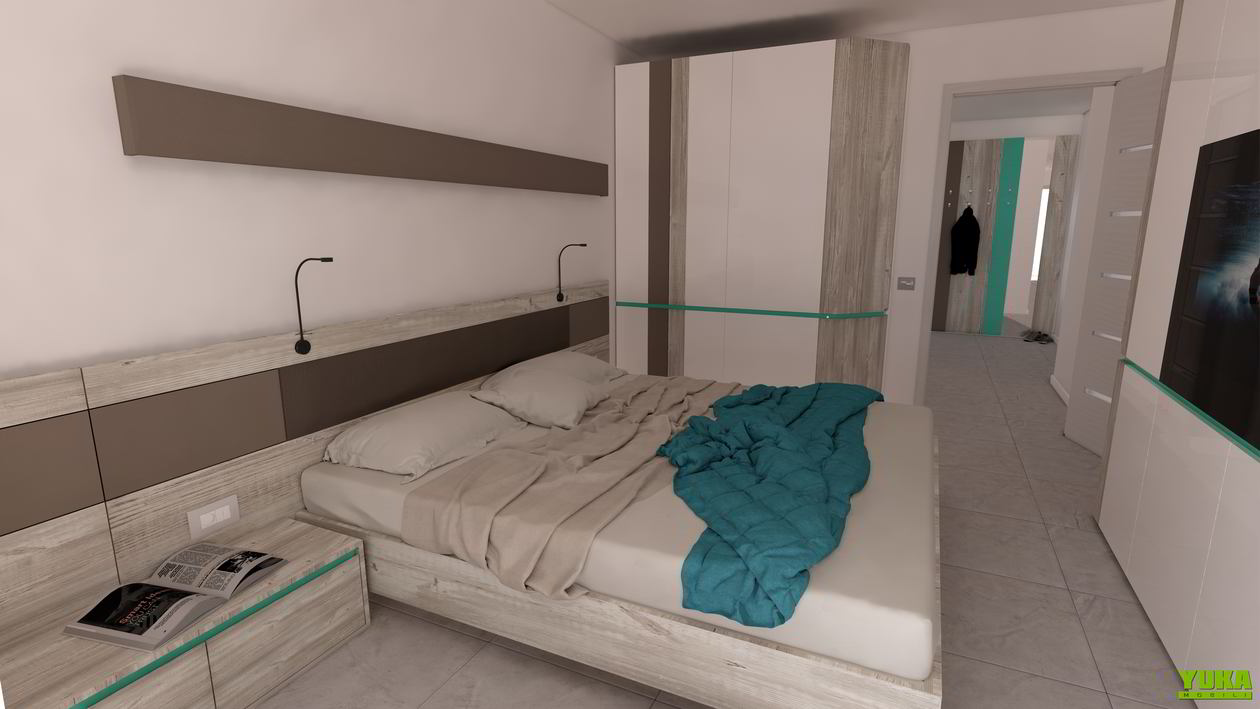 Proiect mobilare apartament cu 2 camere, 70 m², Elaborat, 17 Iulie 2018 COD.6059