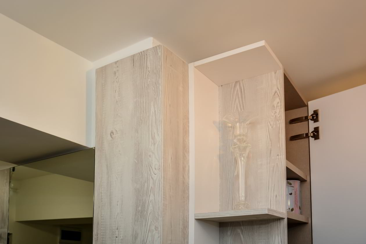 Proiect mobila Hol cu dulap, cuier, placare perete, sistem inchidere cu usi batante, 7m² — foto 7 din 7
