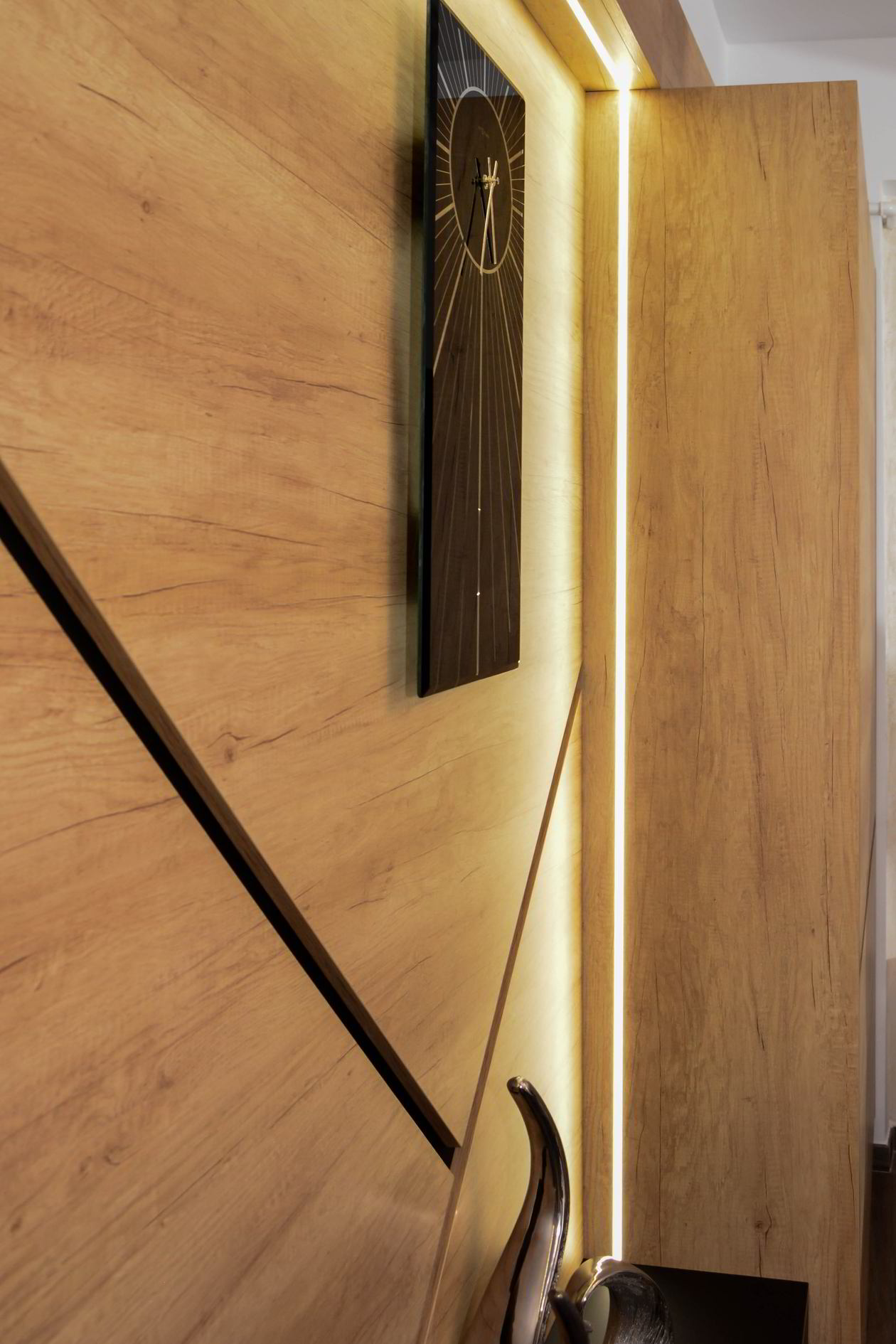 Proiect mobila Bucatarie pe un perete, fara manere, masa integrata extractabila, amplasata in Studio, 10m², L 367 x H 246cm, realizat 23 Aprilie 2019 COD.6085