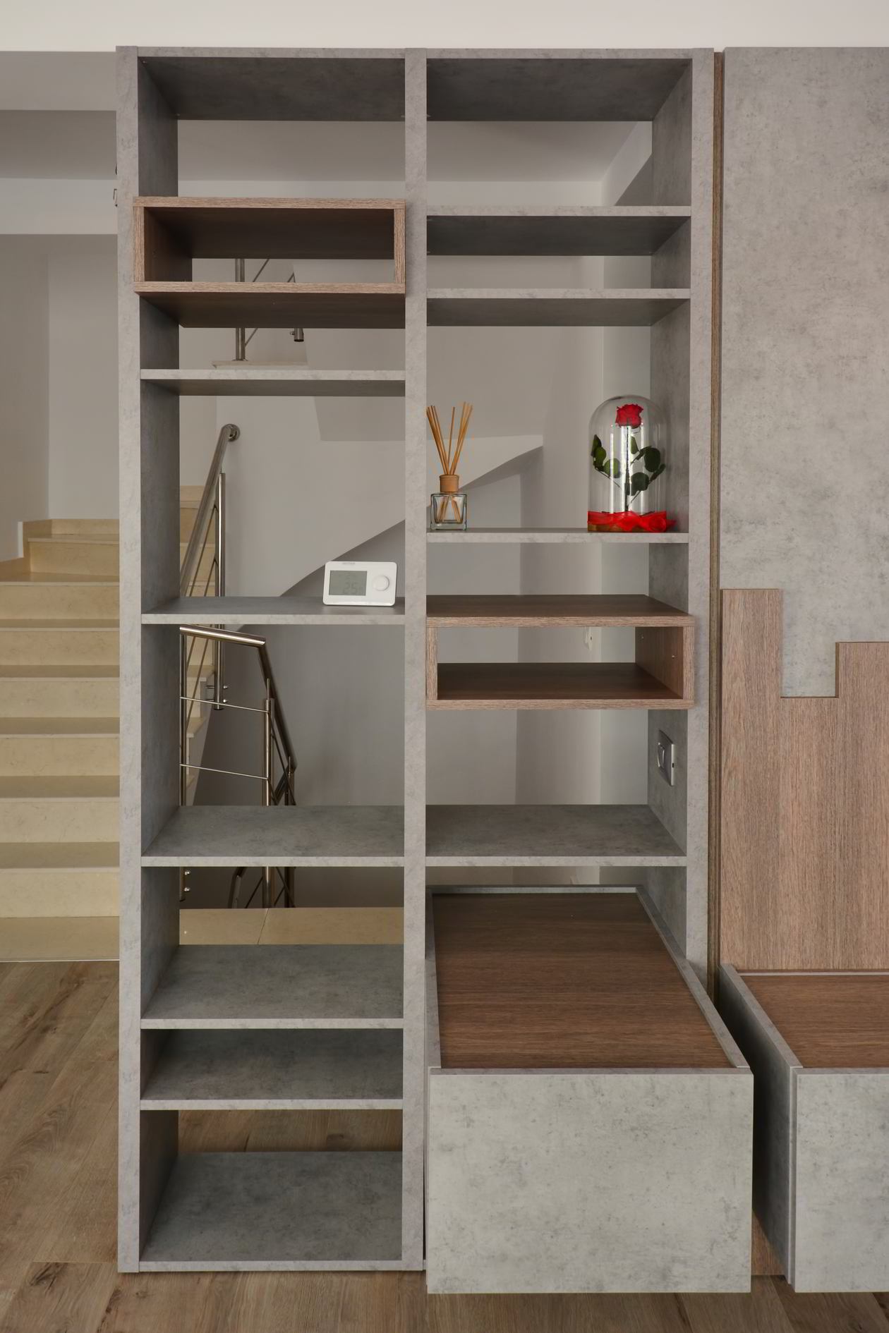 Mobila Living unit cu Hol si Casa scarii, 30m², amplasata pe doi pereti, partial suspendata, 03 Septembrie 2019 Realizata COD.6361