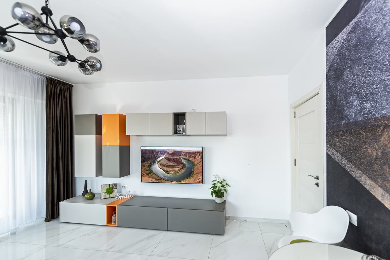 Mobila Living 29m², amplasata pe un perete, 09 Ianuarie 2019 Realizata COD.6392