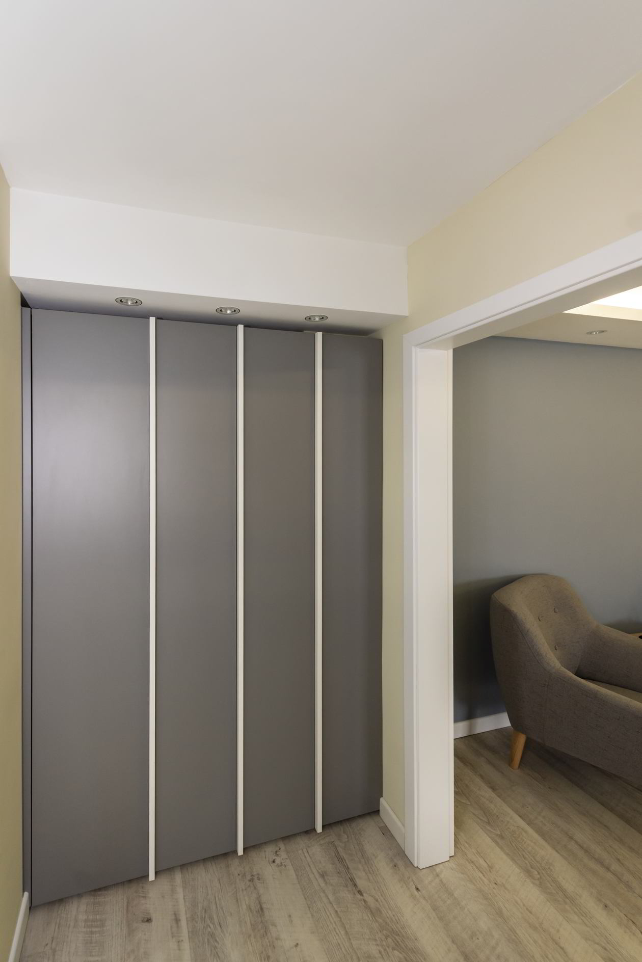 Proiect mobila Hol unit cu Living-Room, cu dulap, 8m², realizat 18 Ianuarie 2019 COD.6411