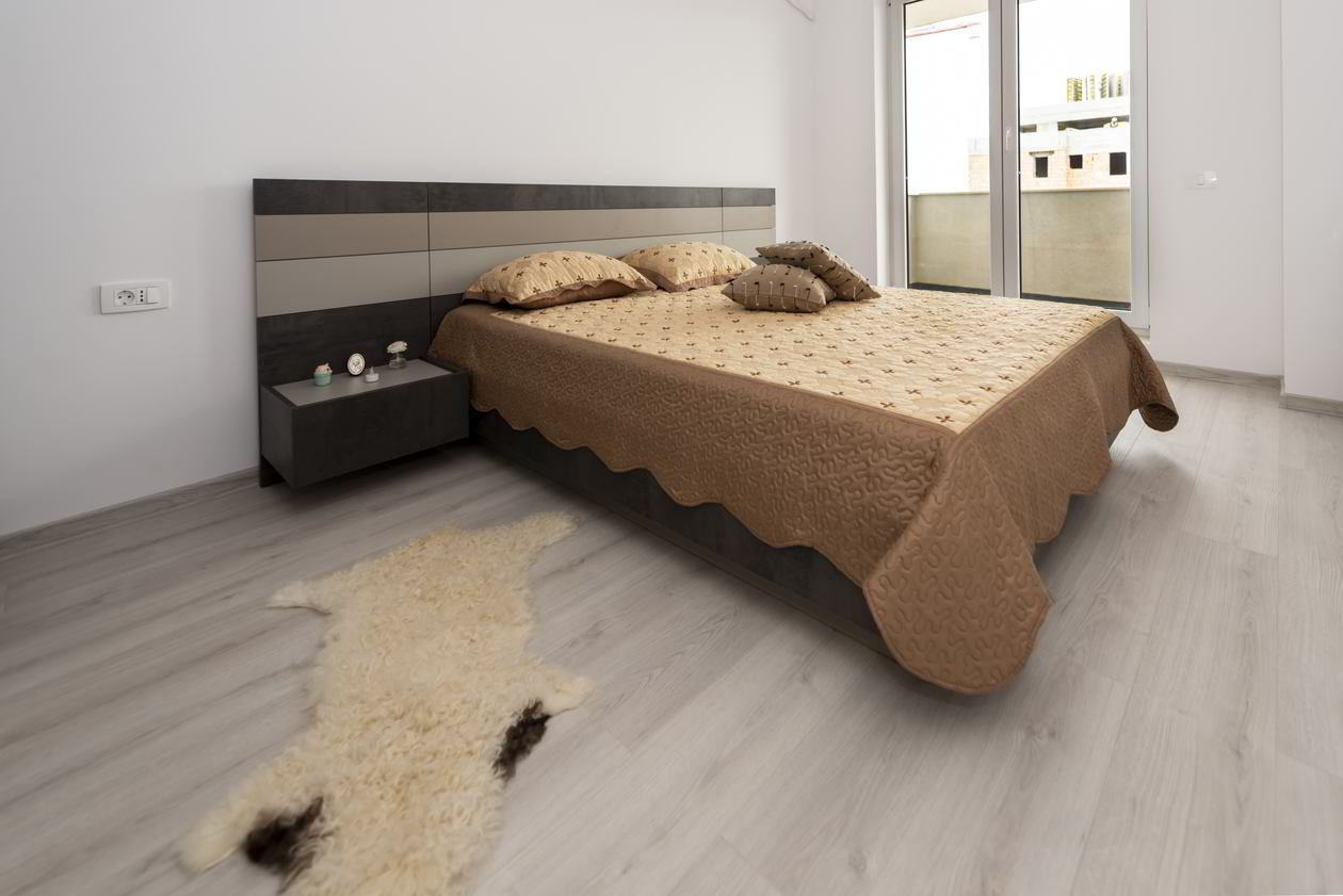 Proiect mobila Dormitor matrimonial, cu pat central, dulap, 10m², realizat 06 Noiembrie 2019 COD.6535