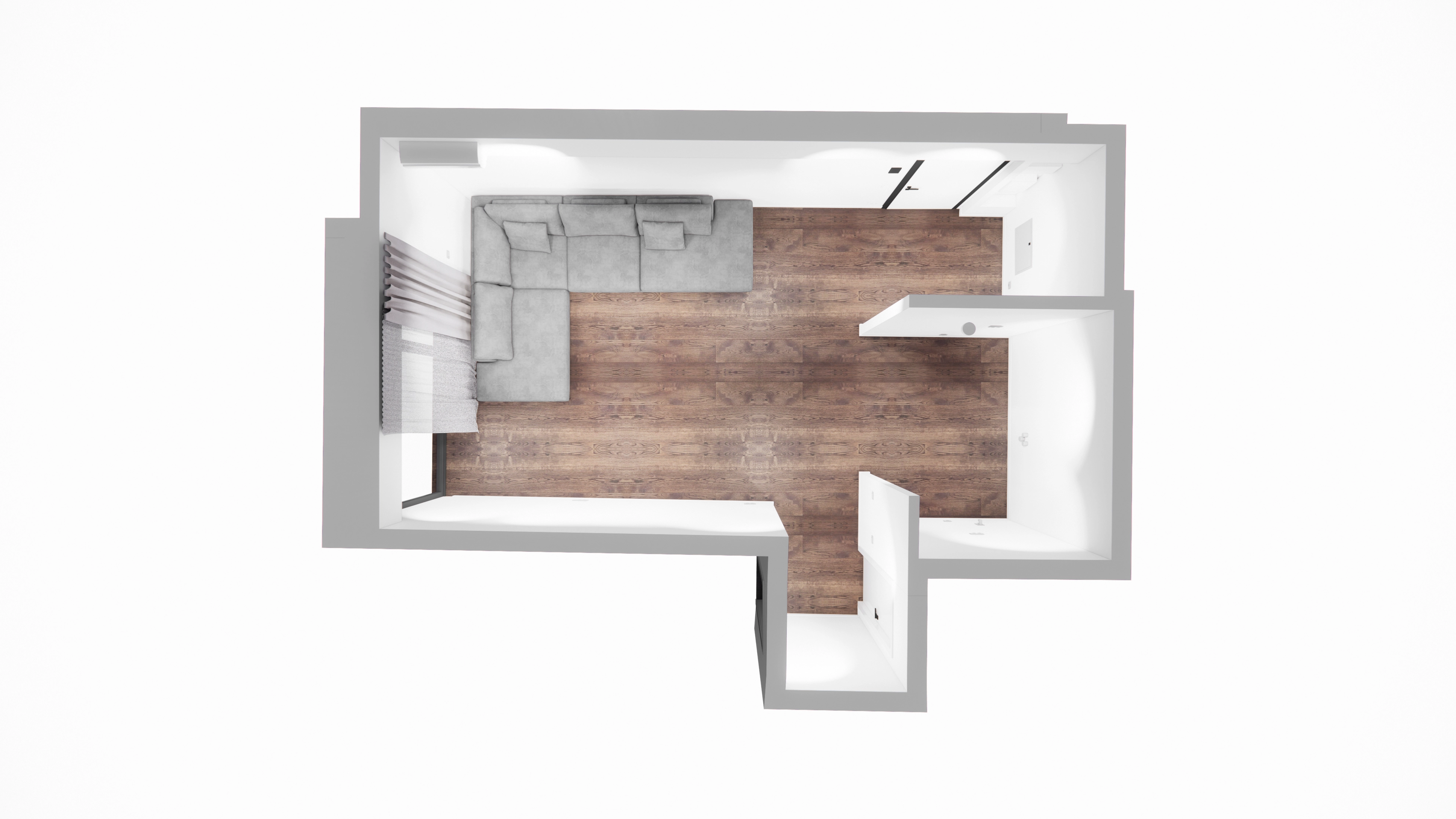 Reconstrucția 3D a încăperii reale