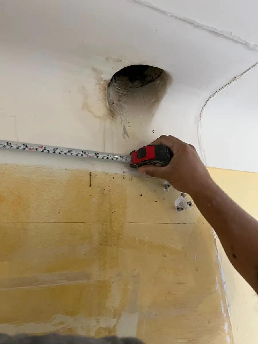 Spațiul în construcție, primit inițial de la client