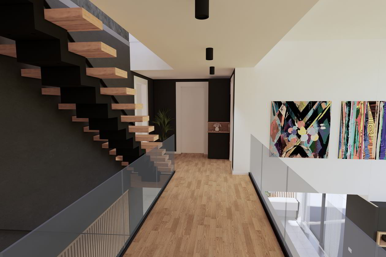 Proiect mobila Casa scarii, cu dulap, sistem inchidere cu usi batante, 10m², Realizat, 30 Ianuarie 2020 COD.7963