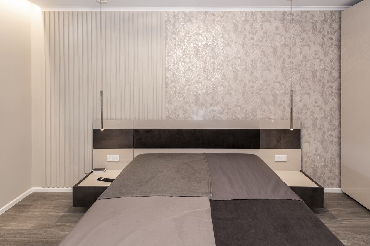 Proiect mobilare Dormitor matrimonial, 22m², Realizat, 14 Decembrie 2020 COD.12027