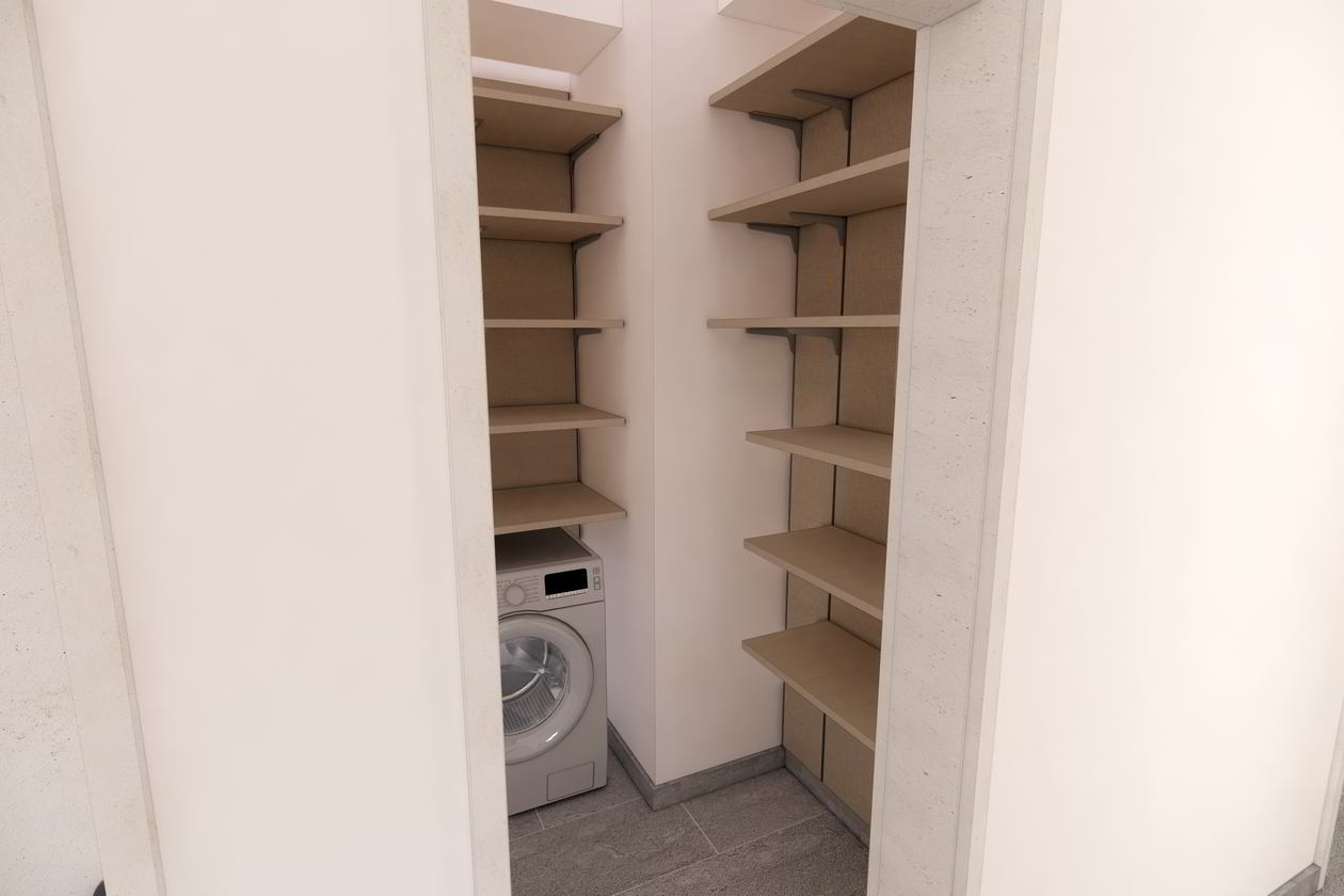 Proiect mobila Hol unit cu Living-Room, cu dulap, comoda cu usi si sertare, dressing, riflaje, 20m², elaborat 30 August 2021 COD.13356