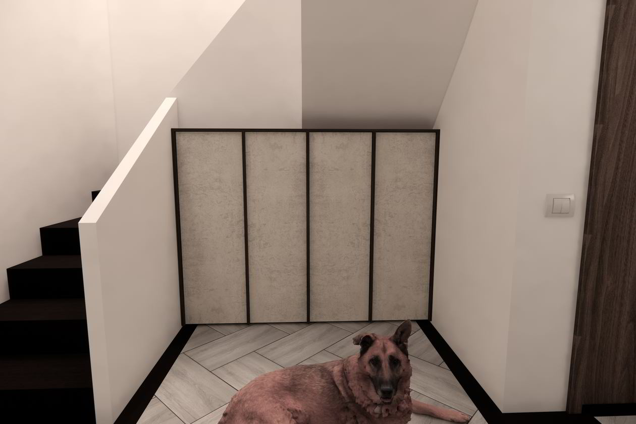 Proiect mobila Casa scarii, cu sistem inchidere cu usi batante, 4m², Realizat, 15 Martie 2022 COD.13957