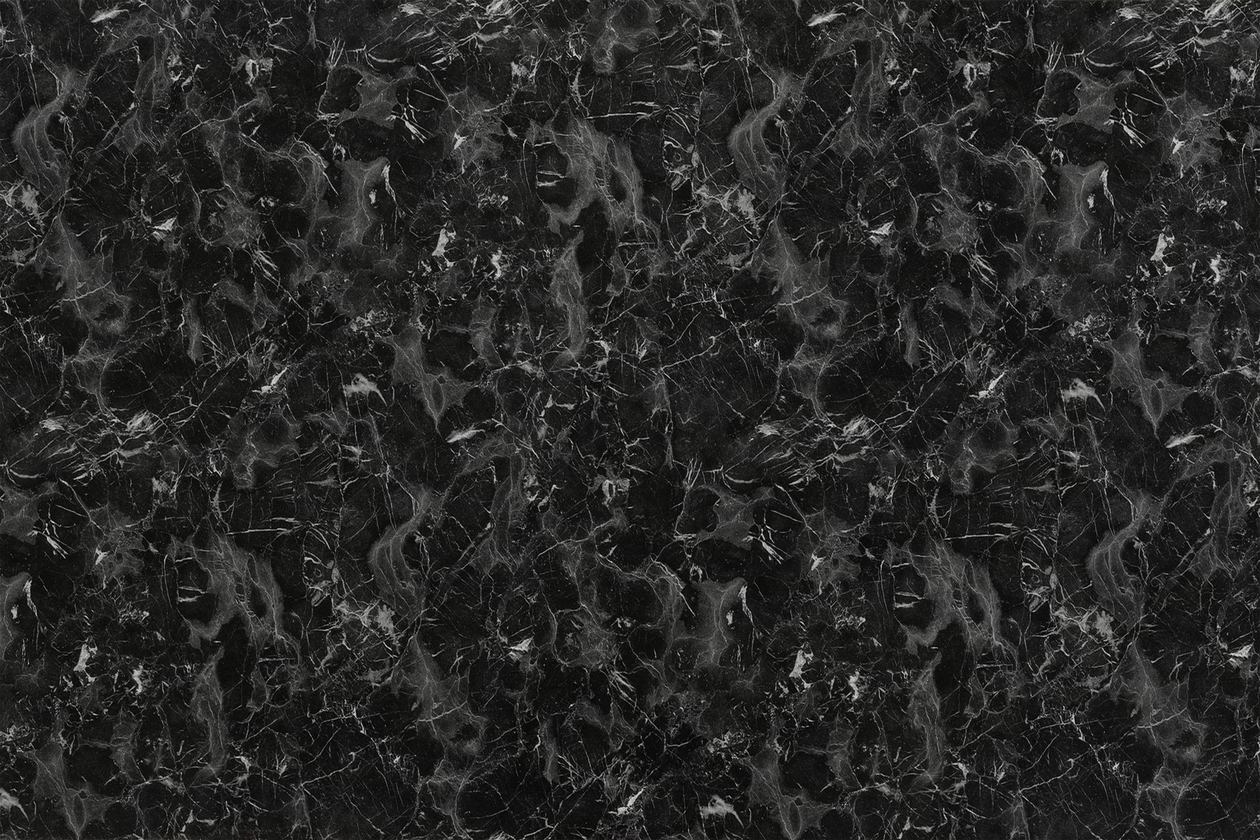 Marmo nero 1971L, MDF laminat lucios cu Sticla Acrilica 97GU, REHAU Rauvisio Crystal LU-Alb COD.16087