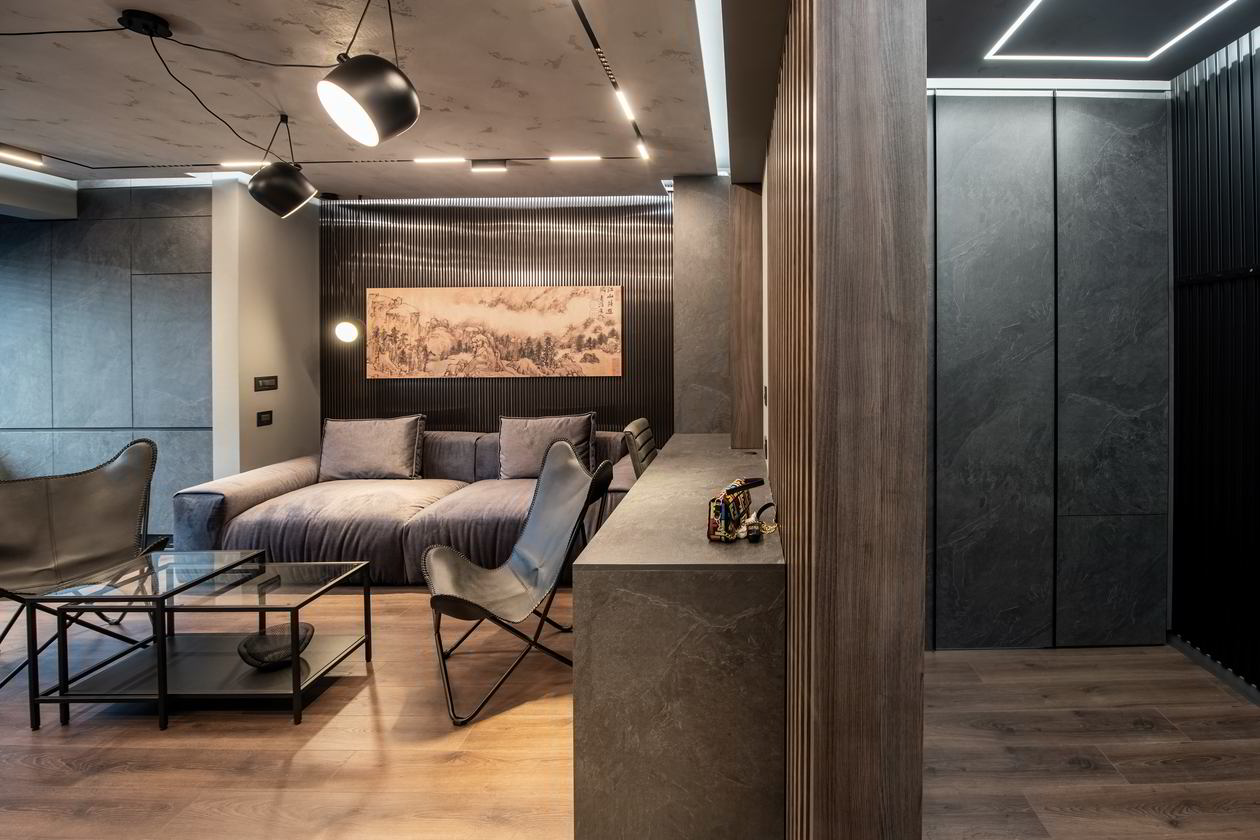Mobila Living unit cu Bucatarie si Hol, pe doi pereti Realizat 07 Septembrie 2023 COD.18293