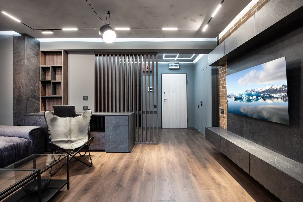 Mobila Living unit cu Bucatarie si Hol, pe doi pereti Realizat 07 Septembrie 2023 COD.18293