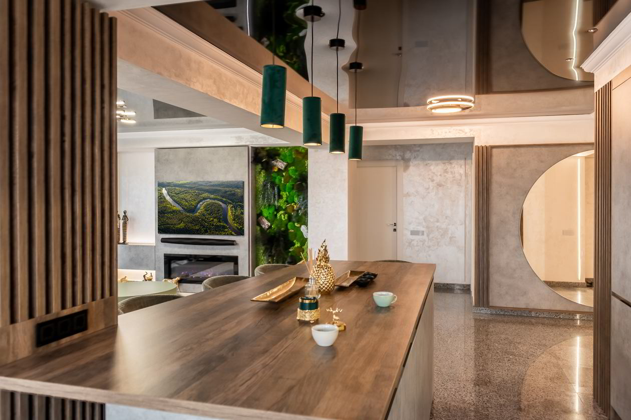 Proiect mobila Hol unit cu Living-Room si Bucataria, placare perete, riflaje, Realizat 30 Septembrie 2023 COD.18468