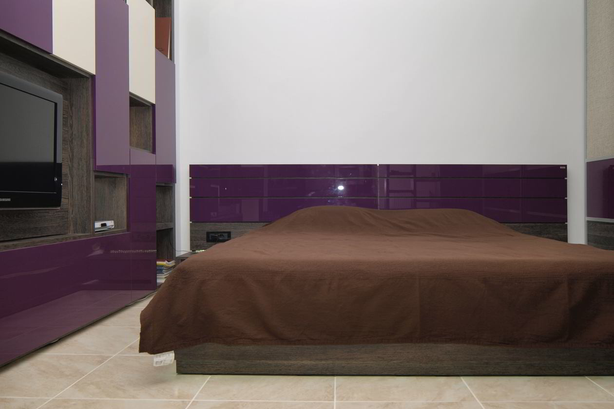 Proiect mobila Living pana in tavan, pe patru pereti, amplasat in Studio, cu Pat, 39m², realizat 04 Aprilie 2012 COD.3252