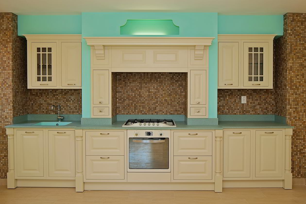 Proiect mobila Bucatarie pe un perete, pana in tavan, 10m², L 404 x H 250cm, realizat 10 Aprilie 2013 COD.3570